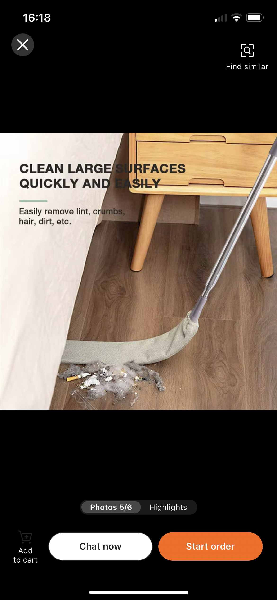Telescopic Microfiber Gap Cleaning Brush